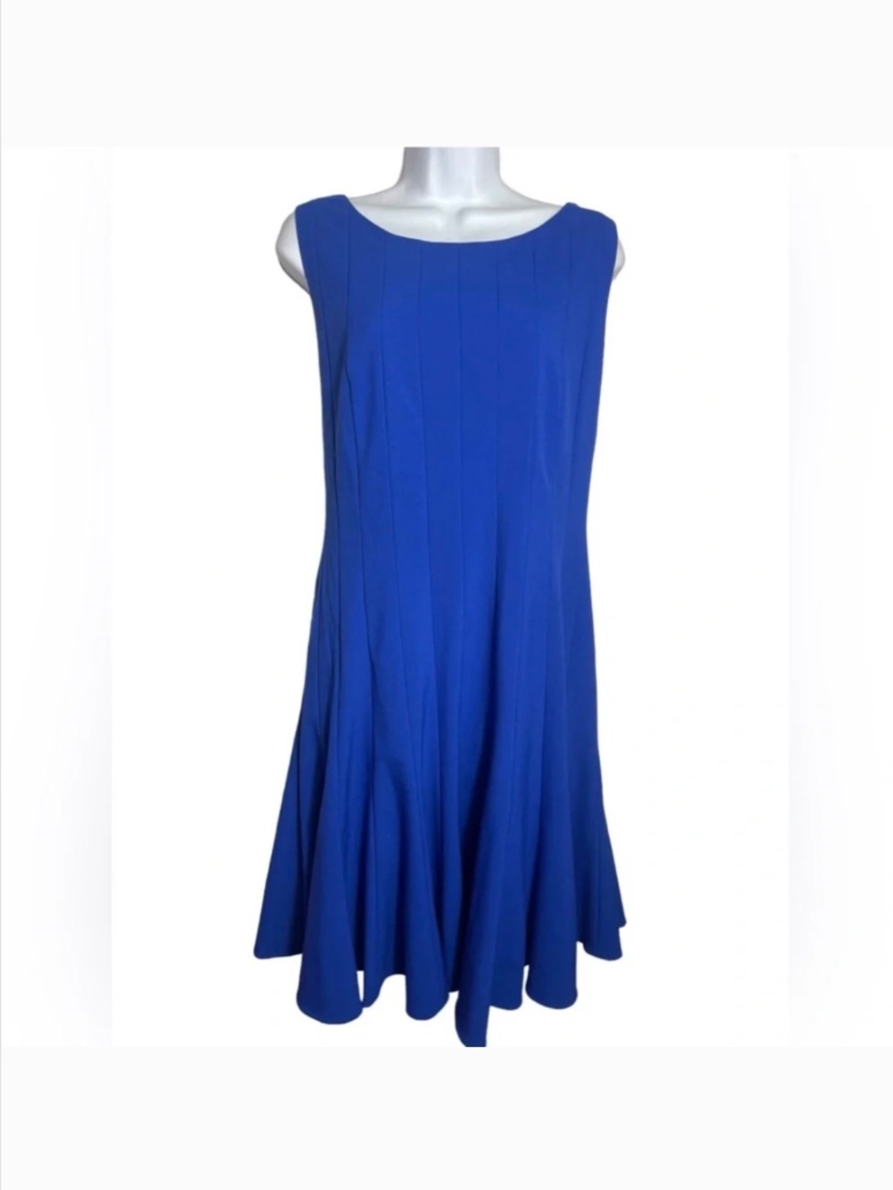 Ellen Tracy sapphire blue sleeveless dress PERFECT 💙 (Bin 11)